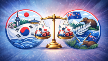 online gambling laws South Korea vs New Zealand